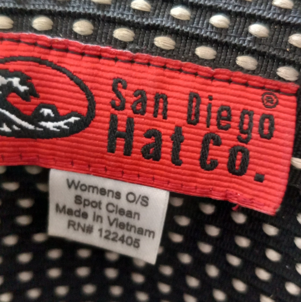 SAN DIEGO HAT COMPANY Ribbon Braid hat with Ticking - Picture 4 of 4
